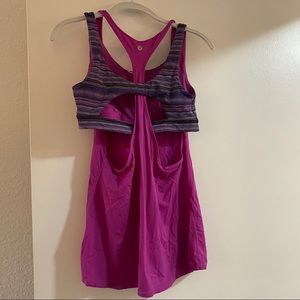 Lululemon Backless Tank With Built In Bra